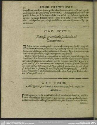 Cap. CCXVIII. Extensio praecedentis sanctionis ad Caementarios