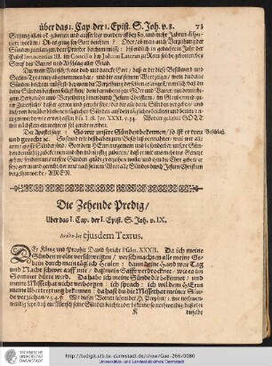 Die Zehende Predig