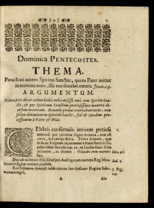 Dominica Pentecostes.