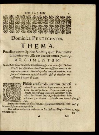 Dominica Pentecostes.