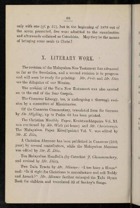 68-72, X. Literary work