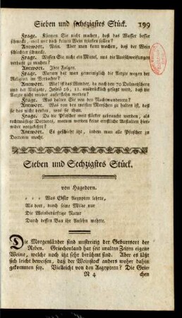 Sieben und Sechzigstes Stück