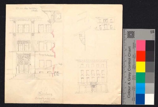 Schulhaus von Bernhard Solger in Nürnberg; mehrere Gebäude in Nürnberg