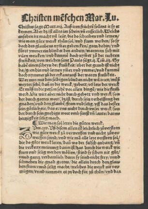 Wie man sol leren die guten werck. Zum .xxv.