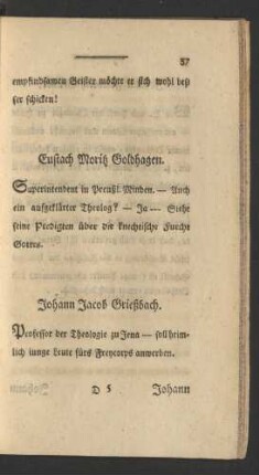 Johann Jacob Grießbach.