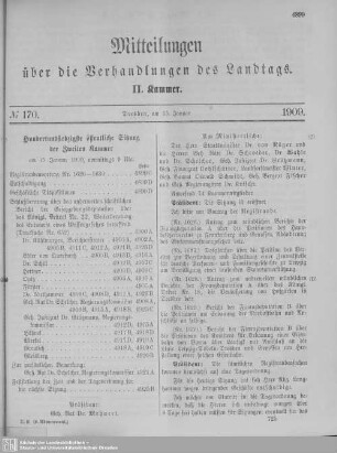170. Sitzung