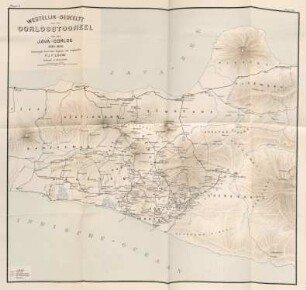 Plaat I. Westelijk-gedeelte van het oorlogstooneel van den Java-Oorlog 1825-1830, ...