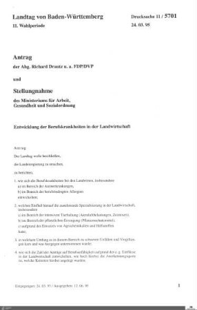Drucksachen 5701-5850: Anträge, Anfragen, Gesetzentwürfe