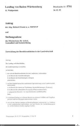 Drucksachen 5701-5850: Anträge, Anfragen, Gesetzentwürfe