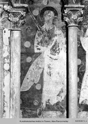 Gewölbedekoration : Ausmalung der Galerien : Wimpergarkaden und westliche Apostelgruppe