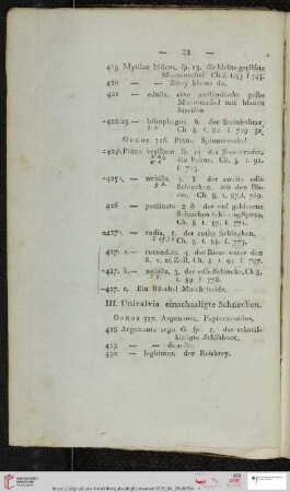 Genus 317. Argonauta. Papiernautilus (Nr. 428 - 430)