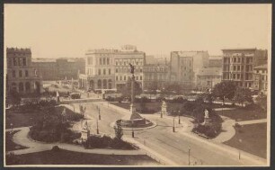 Ansichtskarte Blick auf den Belle-Alliance-Platz und Siegessäule