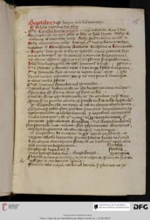 De baptismo et de confirmatione