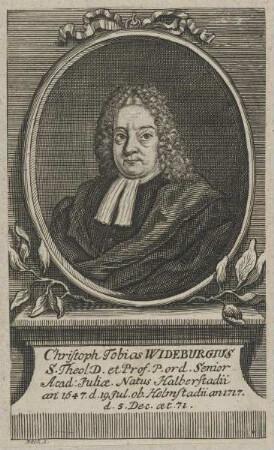 Bildnis des Christoph Tobias Wideburg