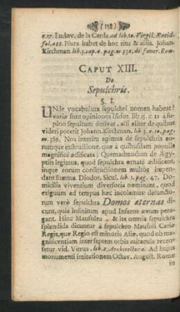 Caput XIII. De Sepulchris.
