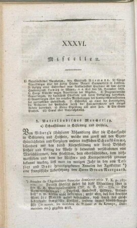 1. Vaterländisches Mancherley.