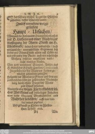 [Haupt-Ursachen.]