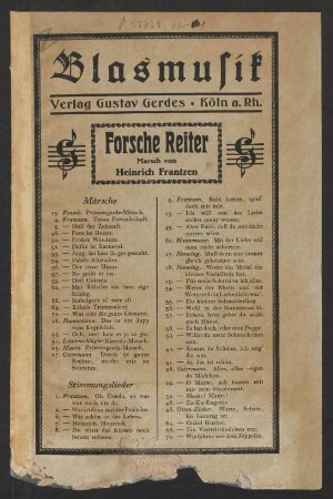 Forsche Reiter : Marsch