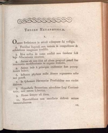 Theses Metaphysicæ.