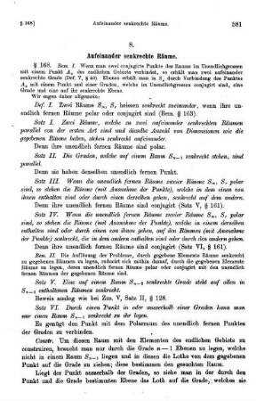 8. Aufeinander senkrechte Räume.