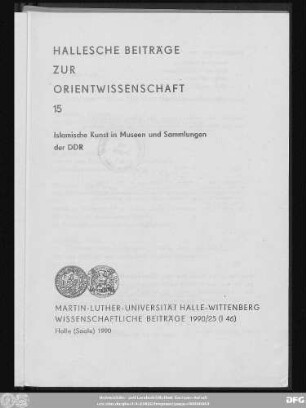 Islamische Kunst in Museen und Sammlungen der DDR