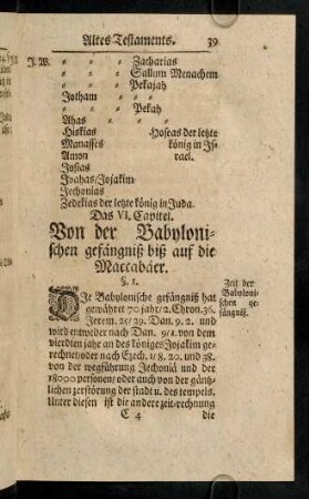 39-58, Das VI. Capitel
