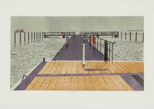 Hafen im Regen