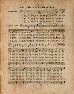 Liederlust : für 1 Singstimme mit Guitarre-Begl., 7. Ich und mein Christian
