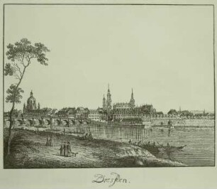 Dresden. Ansicht nach der Altstadt