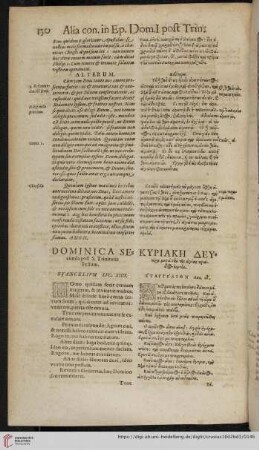 Dominica secunda post S. Trinitatis Festum