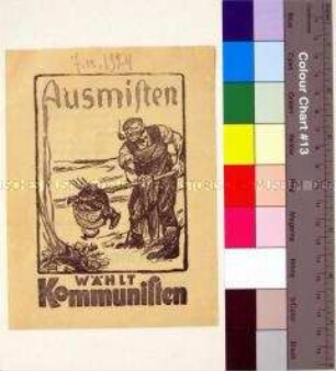 Wahlaufruf der Kommunisten an die Arbeiter mit Lohnvergleichen Landwirtschaft und Gewerbe