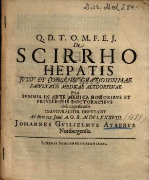 De Scirrho Hepatis
