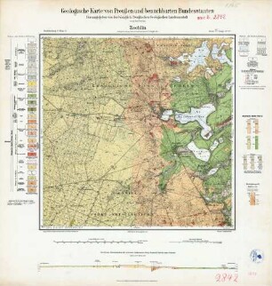 [2842] Zechlin, Geologische Karte von Preußen und benachbarten Bundesstaaten