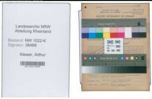 Entnazifizierung Arthur Klewer , geb. 05.03.1896 (Bahnbeamter)
