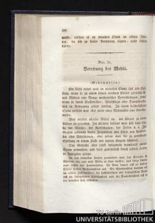 Nro. 36. Bereitung des Mehls.