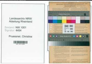 Entnazifizierung Christine Pruessner, geb. 17.07.1915 (Naeherin)