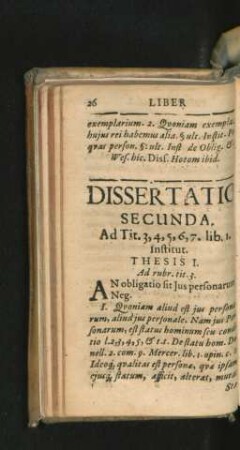 Dissertatio Secunda.
