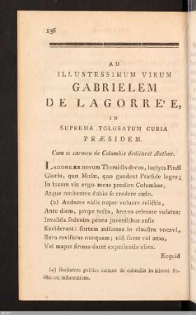 Epistolae. Gabrielem De Lagorre´e