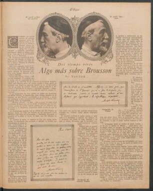 Algo más sobre Brousson : Del tiempo viejo