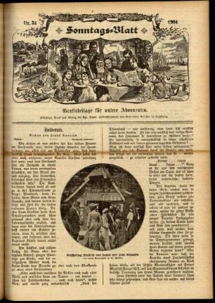 Ausgabe vom Sonntag, den 21. August 1904.