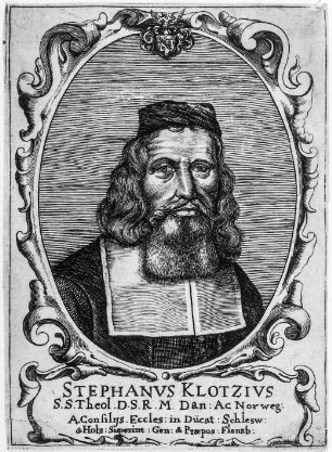 Bildnis Stephan Klotz, Theologe, 1606-1668. : Bildnis Stephan Klotz, Theologe, 1606-1668. Kupferstich; 173 x 124 mm (beschnitten). Dresden: Kupferstich-Kabinett A 120387 in Drsdn Anon 2