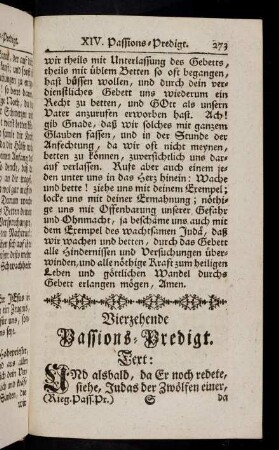 273-295, Vierzehende Passions-Predigt