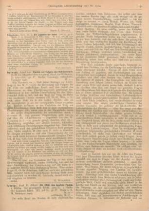 149-151 [Rezension] Juncker, Alfred, Die Ethik des Apostels Paulus