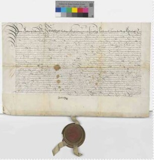 Lehnbrief Herzog Friedrichs zu Braunschweig und Lüneburg für Jobst Ernst von Spörcken und seine Vettern Franz Joachim und August Friedrich von Spörcken.