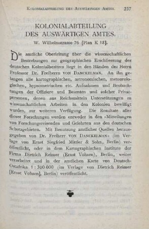 Kolonialabteilung des Auswärtigen Amtes