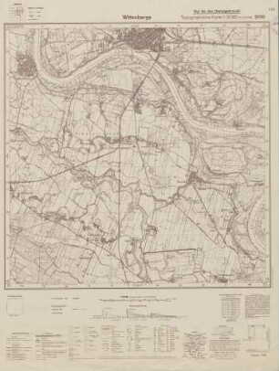 3036 Wittenberge, Topographische Karte 1:25000 (4cm - Karte)