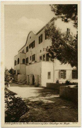 Erholungsheim der Ev. Karmelmission auf dem Eliasberge bei Haifa