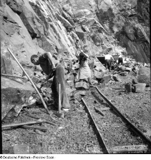 Grimma, Steinbruch am Hengstberg, Porphyrbruch, Schotterwerk