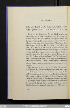 XIII. Kapitel Die Verfassung, Die Politischen Und Juristischen Einrichtungen