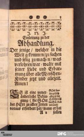 Einleitung zu der Abhandlung.